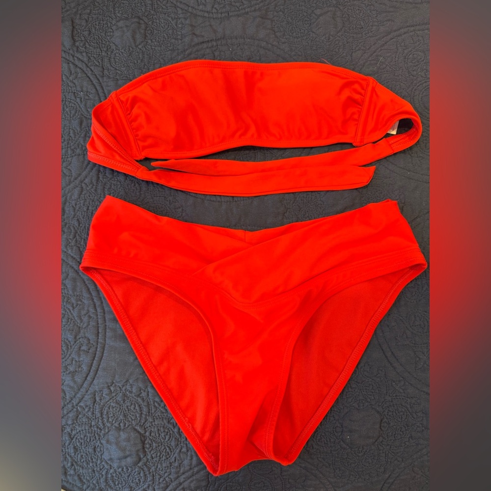 Xhilaration Bold Red Bikini Top